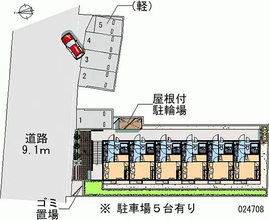 ★手数料０円★四街道市大日　月極駐車場（LP）